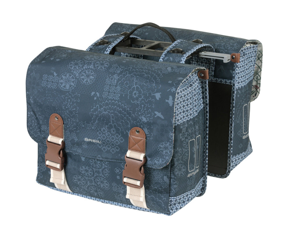 Dubbele-Fietstas-Basil-Boheme-MIK-Indigo-Blue-35-Liter Dubbele-Fietstas-Basil-Boheme-MIK-Indigo-Blue-35-Liter